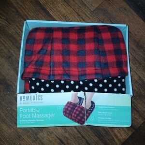 Homedics Red and Black Foot Massager